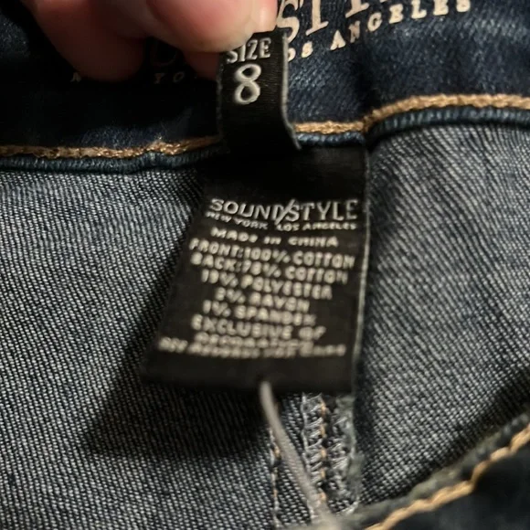Sound/Style Versona dark wash denim skirt, size 8. NWT. - Picture 9 of 9